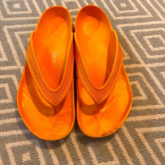 Birkenstock Shoes - Birkenstock Bright orange Waterproof Sandals